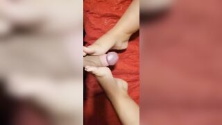 Crazy Hot Feet Job after Work