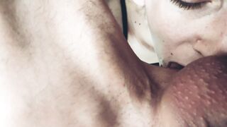 Woke up with a Huge Penis into her Mouth. point of view Bj .