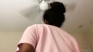 Huge Butt Hispanic Riding Boyfriend’s Cock while on her Period