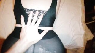 CUMMED STEP SISTER INTO PANTY HOSE GET PLOWED RAW