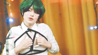 MY TURNED ON ACADEMIA:Deku Turned in a Devil Women and wants to Plowed as Hell - Cosplay Spooky Boogie HD