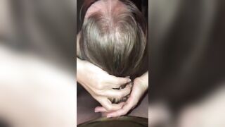 HAIRJOB: pov Cumming on her Big Silky Hair while done up inside a Donut Hair Bun to got Glazed with