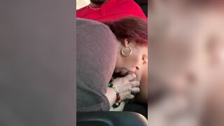 Backseat Blow Job, he Plowed my Mouth really Crazy Hot