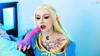 Zelda can't Wait Link Anymore - all she wants is Nice Dick into Soak Pink Twat - CUT Version