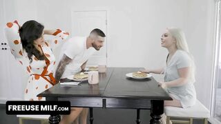 Luscious Blonde 18 Gets inside her Aunty's Freeuse Home and Lets her Step Cousin Bang her everywhere