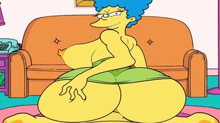 |THE SIMPSONS| MARGE FUCKS HOMERO INTO THE LIVING ROOM