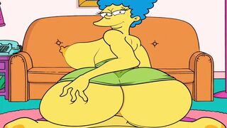 |THE SIMPSONS| MARGE FUCKS HOMERO INTO THE LIVING ROOM