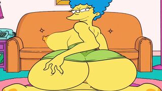 |THE SIMPSONS| MARGE FUCKS HOMERO INTO THE LIVING ROOM