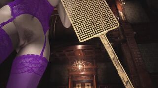 Resident Evil 8 Village Lady Dimitrescu - Violet Corset - Spanking Rough - 3D Cartoon HD