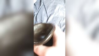 Hoe Fucks herself with Toy- double penetration