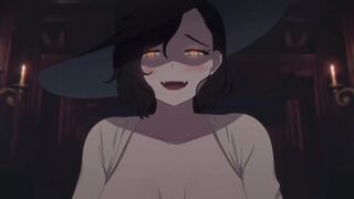 Lady Dimitrescu Gets Monstrous Load all over her Boobs