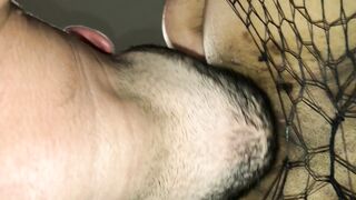 Head, Rides and Snatch Eating on the Couch with Fishnets - Part one