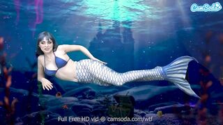 Mermaid Masturbates till she Gets even more Soak