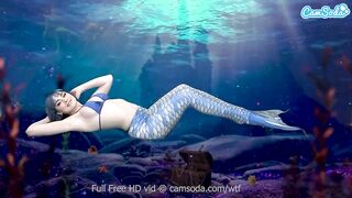 Mermaid Masturbates till she Gets even more Soak