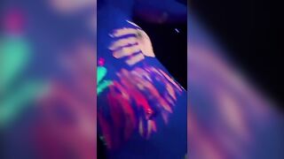 Blacklight Fun with a Slutty mom