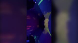 Blacklight Fun with a Slutty mom