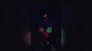 Blacklight Fun with a Slutty mom