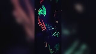 Blacklight Fun with a Slutty mom