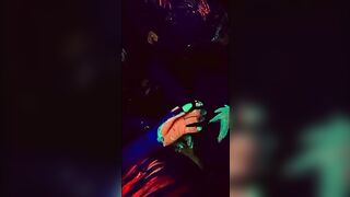 Blacklight Fun with a Slutty mom