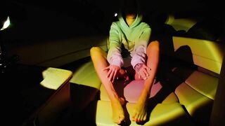 A Hottie with Big Legs is Fuck Rough into the Cabin of a Yacht