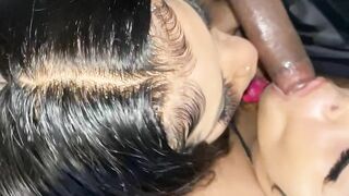 Long Butt Brown Skin & Oriental Hispanic Takes big black dick