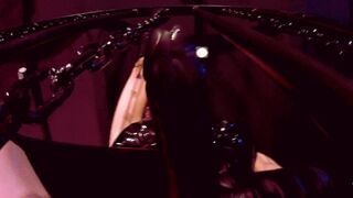 hot mom Domina Eva Pvc Gives Fake-Cock for her Slaves Boots Vinyl Kink Gonzo Bdsm beauty Solo