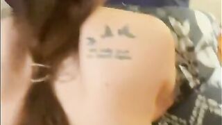 Long Tit Skank Coconutbutt Shows her Skill on a Dick