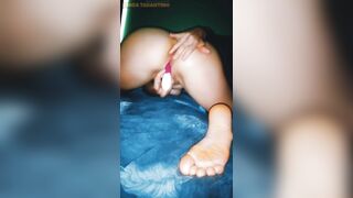 My Slutty Step Sister Loves to Cum with a Pink Toy