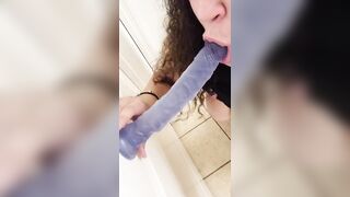 Lil-Ryda Thick self Teases you with her Blowing Talent on her Sex Toy