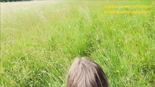Creaming my Twat & Swallowing a Long Load Outdoors Woodlands