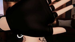 Vtuber Hentai chick Masturbates while Having Fun VR (vagina Sound)