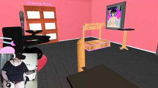 Thicc PAWG BBW Punk Plays VR Game Nympho Coach she Squirts and he Jizzes all over her