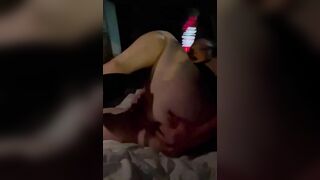 Making myself Cum, Fingered my Asshole as I Rub my Snatch Rough.