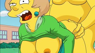 |THE SIMPSONS| HOMER FUCKS THE PROFESSOR EDNA KRABAPPEL