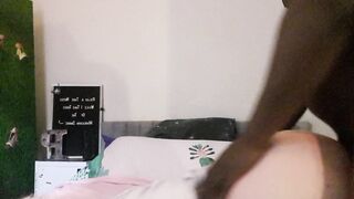 Hungry PAWG Force Fed Humongous Raw big black cock for a Long Cummed 