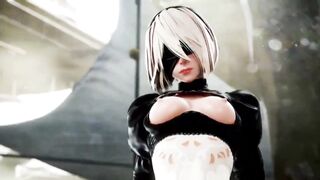 【MMD R-teens SEX DANCE】NIER AUTOMATA SWEET FUCKED INTNES EROTIC SATISFACTION 甘いお尻 MMD
