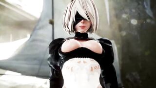 【MMD R-teens SEX DANCE】NIER AUTOMATA SWEET FUCKED INTNES EROTIC SATISFACTION 甘いお尻 MMD