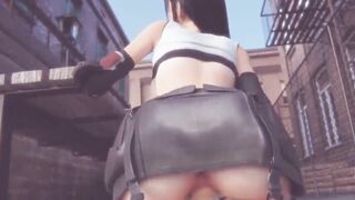 【MMD R-teenagers SEX DANCE】TIFA SWEET CUM INTO RIDE YUMMY ホットお尻の性交の強さ [MMD]