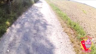 He Falls off his Bike to look at Ladymuffin