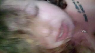 Pierced BBW Gets Cream Pie