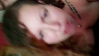 Pierced BBW Gets Cream Pie