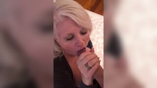 Paying the Maintenance Man: Hung Daddy Penis Blown Dry by cougar Rosie