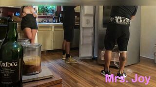 Exhibitionist Flashing my Jugs and Twat Refrigerator Delivery Guys and but they're too Expert