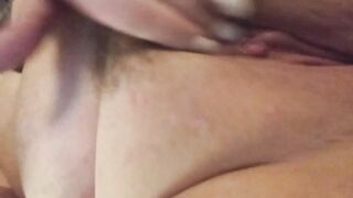 COLLARED BBW PLAYS WITH FAT VAGINA