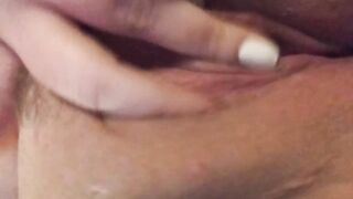 COLLARED BBW PLAYS WITH FAT VAGINA
