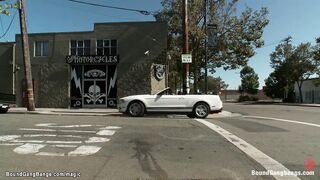 Bikers double penetration hard bangs redhead Goddess