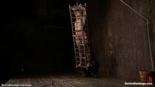 African into pile driver shackled and toyed