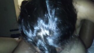Double Oral Sex Form two Latin Girls inside a 3 Way and they