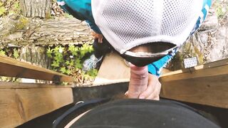 Made a Cool Blowjob to a Friend in Nature and he Cum