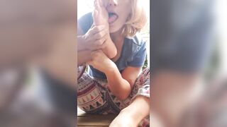 Toe sucking off 3